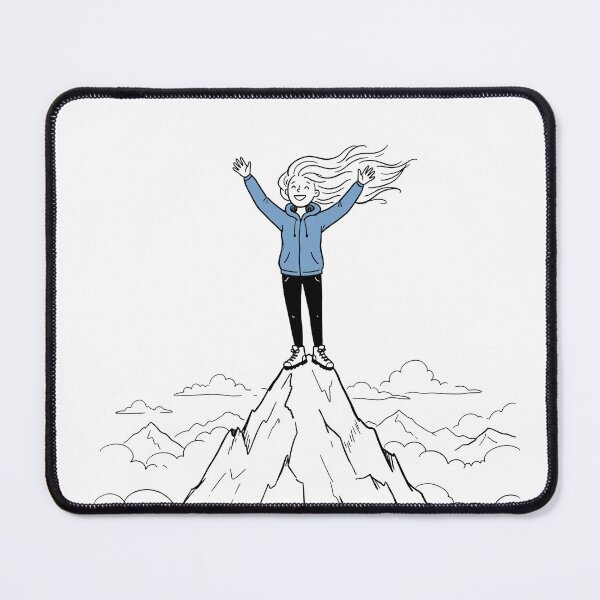 Item preview, Woman With Altitude - Funny Mountain Hiking Quote Art designed and sold by Pollock.