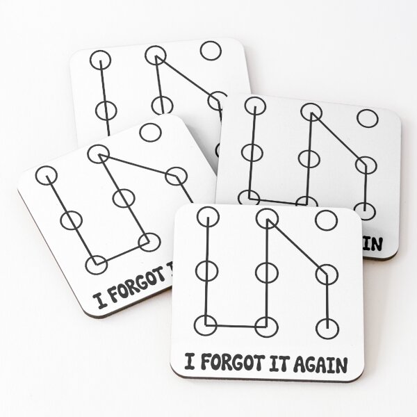 Item preview, I Forgot It Again - Funny Pattern Lock Screen Design designed and sold by Tininai.