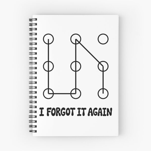 Item preview, I Forgot It Again - Funny Pattern Lock Screen Design designed and sold by Tininai.