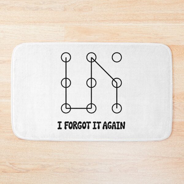 Item preview, I Forgot It Again - Funny Pattern Lock Screen Design designed and sold by Tininai.