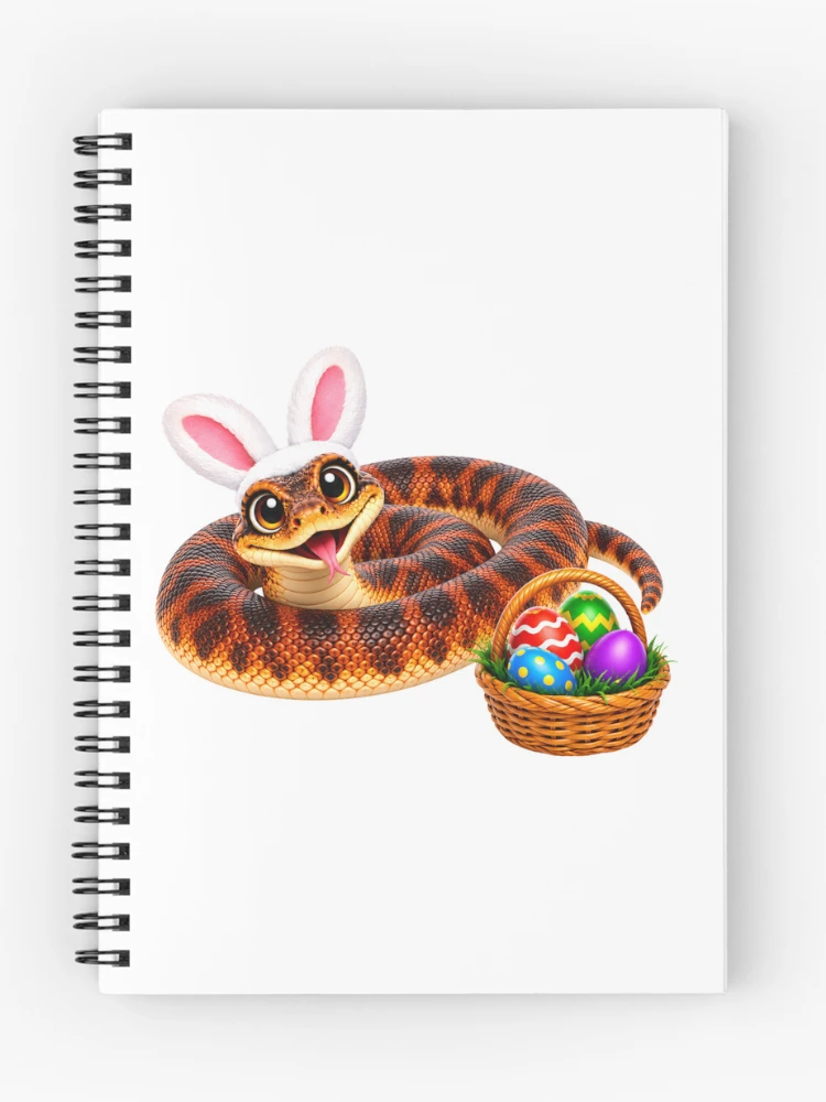 Thumbnail 1 of 3, Journal, Colourful Calabar Python Easter designed and sold by Sillytoe.