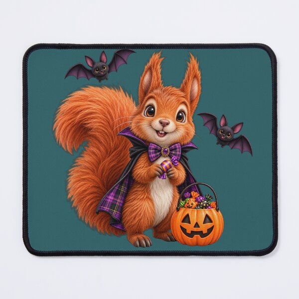 Item preview, Cute Scottish Red Squirrel Halloween Trick or Treater designed and sold by MaedK.