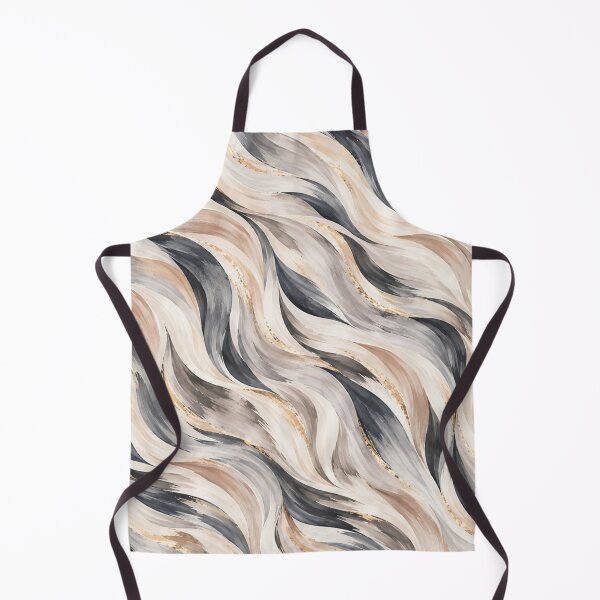 Artikelvorschau, Neutral Watercolor Waves – Beige Gray & Charcoal Abstract Pattern entworfen und verkauft von HO•Designs.
