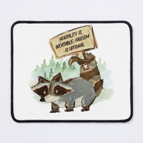 Item preview, mortality is inevitable, fascism is optional designed and sold by trewimas.