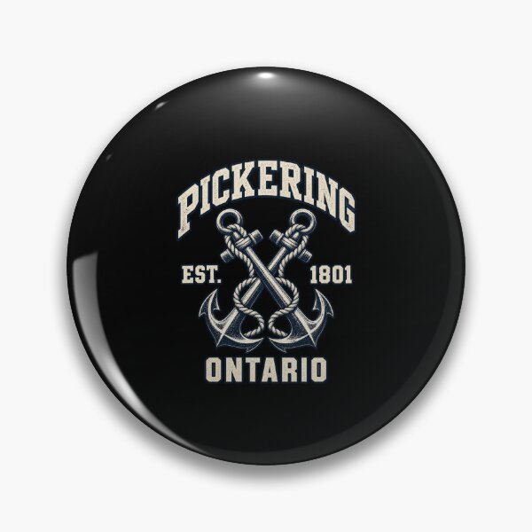 Artikelvorschau, Pickering Ontario Vintage Crossed Boat Anchor Nautical Graphic entworfen und verkauft von Whirx.