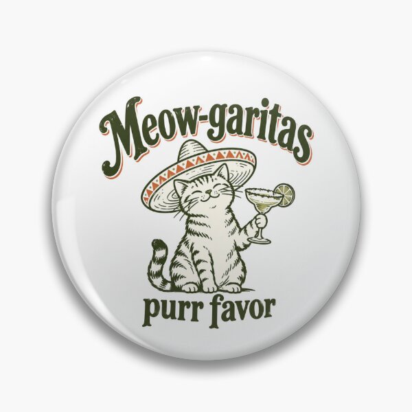 Item preview, Meow-garitas Purr Favor designed and sold by CampAndCoast.