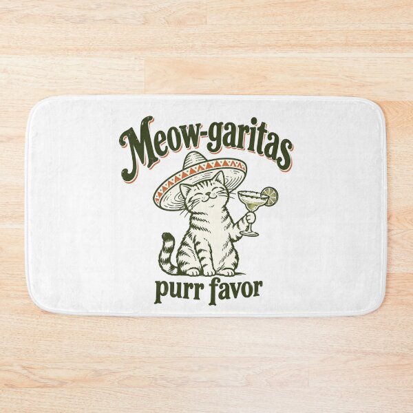 Item preview, Meow-garitas Purr Favor designed and sold by CampAndCoast.