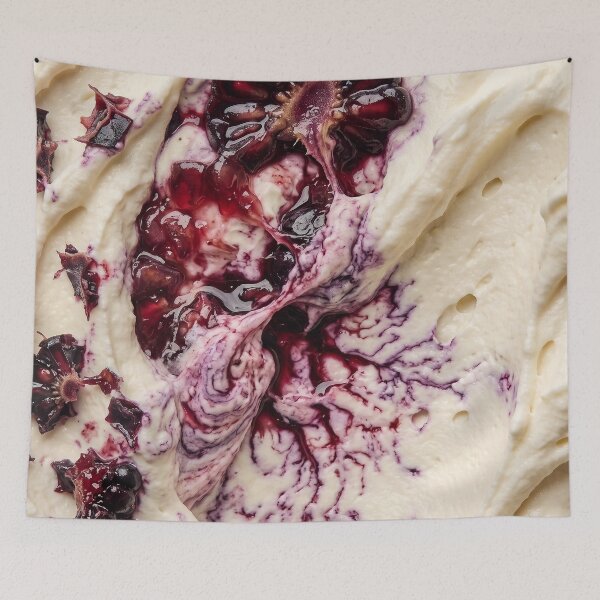 Item preview, Blackberry Pressed into Whipped Mascarpone designed and sold by ASSEMBLE WONDER.