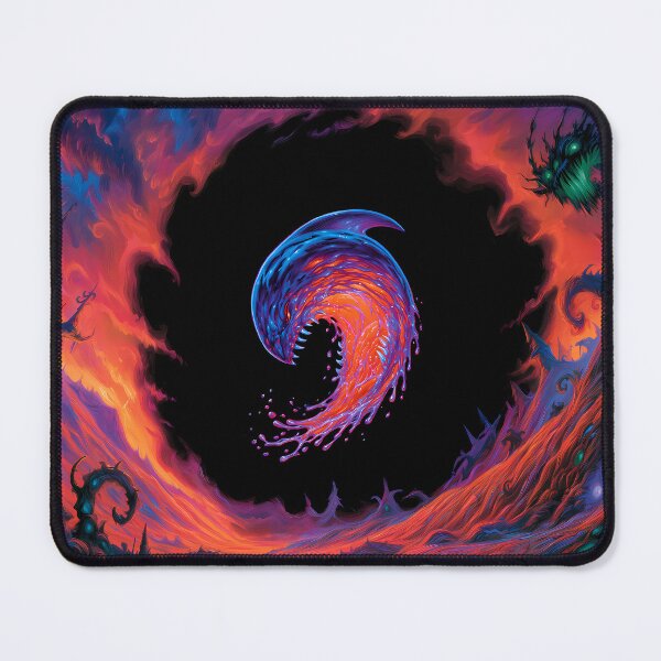 Item preview, Psychedelic Cosmic Vortex Monster Fantasy Art designed and sold by Lunat1kk.