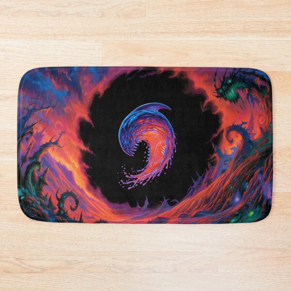 Item preview, Psychedelic Cosmic Vortex Monster Fantasy Art designed and sold by Lunat1kk.