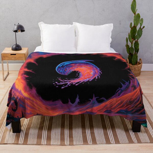 Item preview, Psychedelic Cosmic Vortex Monster Fantasy Art designed and sold by Lunat1kk.