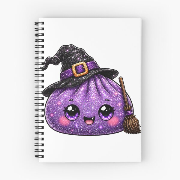 Item preview, Purple Sparkly Witch Dumpling Squishy Halloween Broom Witch Hat designed and sold by Uniquememorable.