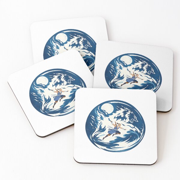 Item preview, Sokka Moon Wolf Warrior – Avatar Water Tribe Fan Art designed and sold by EsoKafi Design.