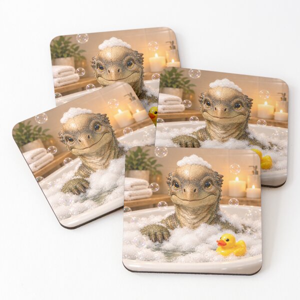 Item preview, Happy Pachycephalosaurus Bubble Bath designed and sold by Sillytoe.