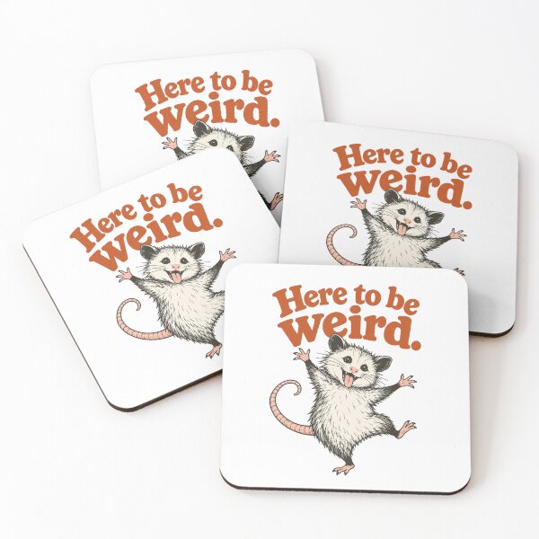 Item preview, Here to be weird designed and sold by CampAndCoast.