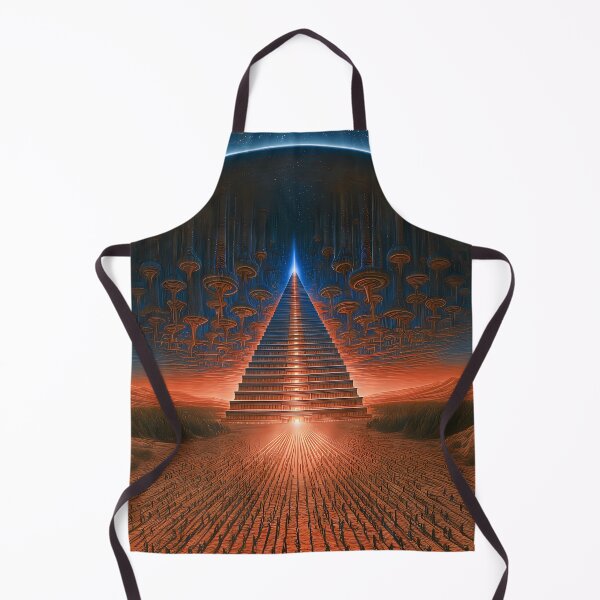 Item preview, Cosmic Dome City Alien Pyramid Sci-Fi Art designed and sold by Lunat1kk.