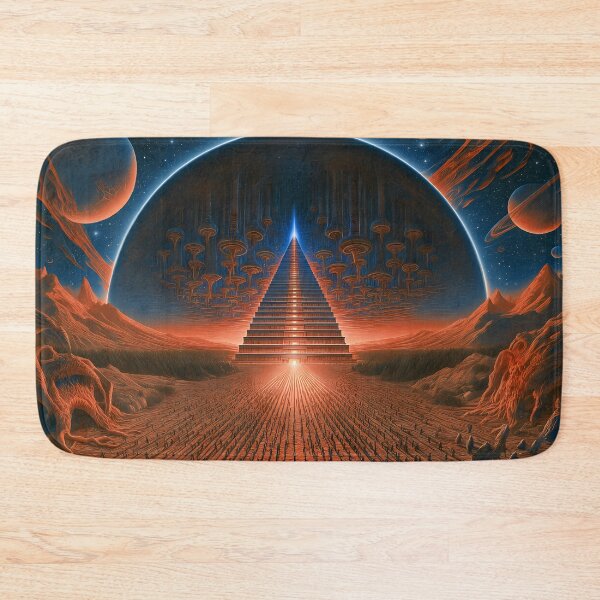 Artikelvorschau, Cosmic Dome City Alien Pyramid Sci-Fi Art entworfen und verkauft von Lunat1kk.