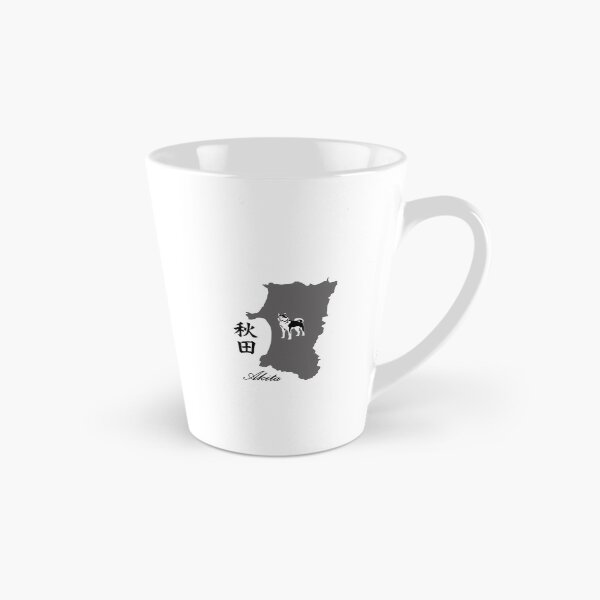 Item preview, Akita Japan Silhouette Map with Akita Inu Dog and Kanji designed and sold by Onigirineko .