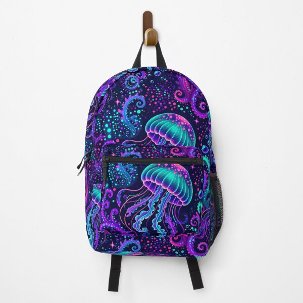 Item preview, Deep Sea Rave — Bioluminescent Ocean Pattern | Hashola Designs designed and sold by Hashola Designs.