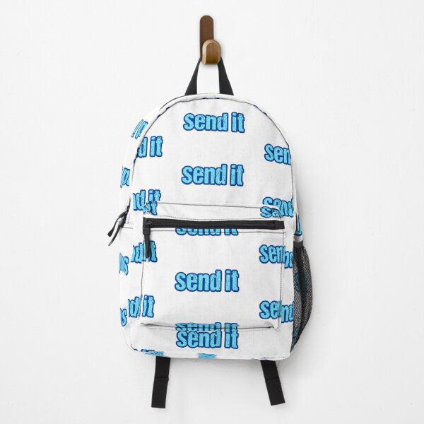 Item preview, Send it, Blue Outline Gritty Typography designed and sold by Memes N Lore .