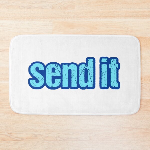 Item preview, Send it, Blue Outline Gritty Typography  designed and sold by Memes N Lore .