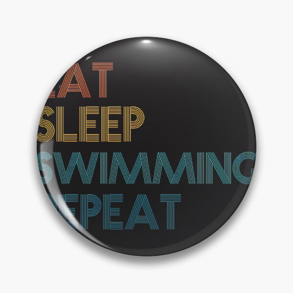 Artikelvorschau, Essen, Schlafen, Schwimmen, Wiederholen – Motivierendes Design für Schwimmbegeisterte entworfen und verkauft von Angelizen.