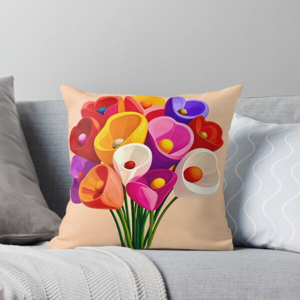 Item preview, Colorful Calla Lily Bouquet  designed and sold by Vicky Brago-Mitchell®.