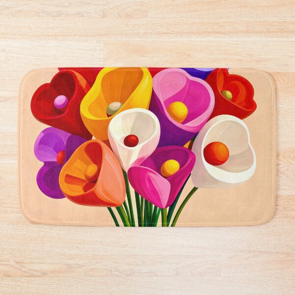 Item preview, Colorful Calla Lily Bouquet  designed and sold by Vicky Brago-Mitchell®.