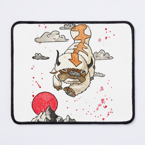 Item preview, Upside Down Appa Red Sun – Avatar Watercolor Fan Art designed and sold by EsoKafi Design.