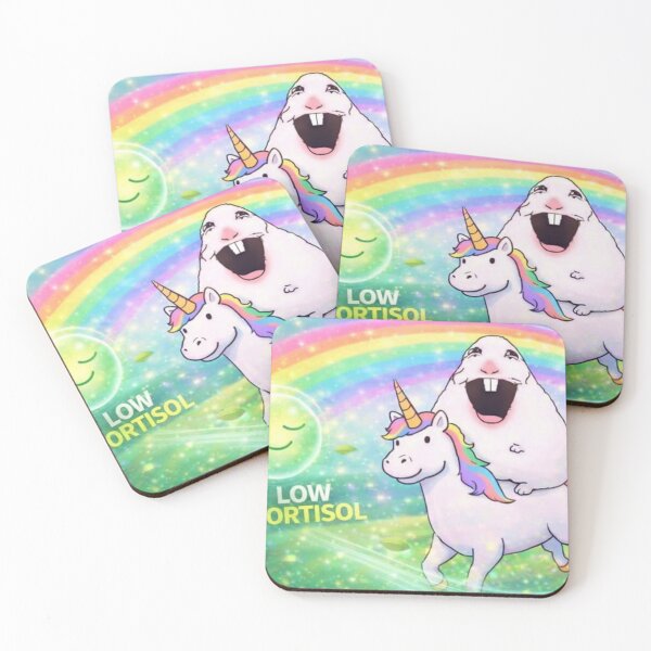 Item preview, Low Cortisol Hamster Unicorn Meme designed and sold by jusyknovoa.
