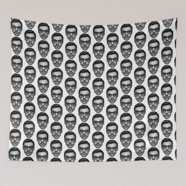Item preview, Stylish Artistic Portrait of a Young Man's Head with Modern Haircut designed and sold by king360.