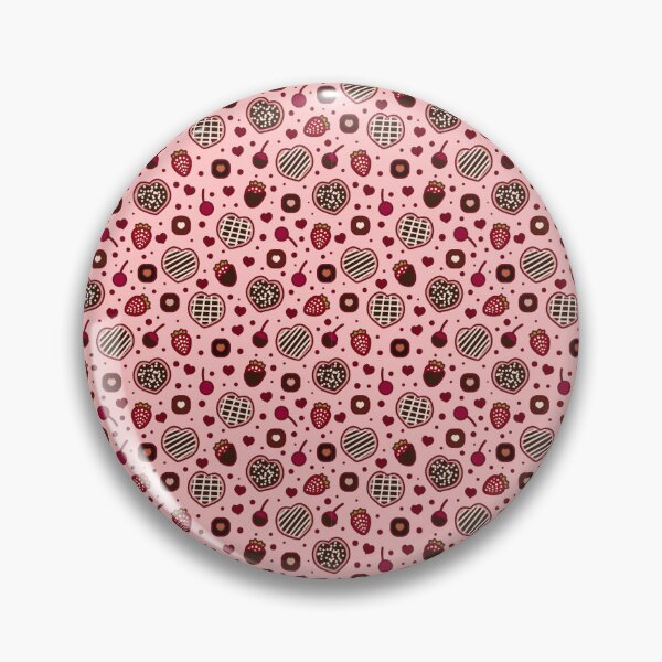 Item preview, Chocolate Hearts Strawberries Candy Pattern designed and sold by SmyrnaArtGalery.