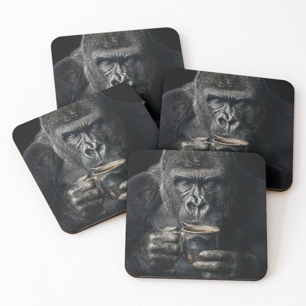 Item preview, Gorilla defiantly drinking coffee  designed and sold by Cafetera Moka Italiana.