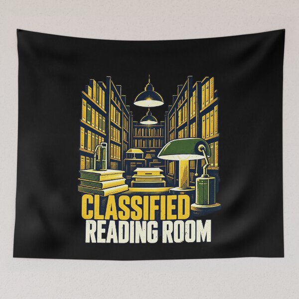 Item preview, Classified Library Reading Room Humor designed and sold by elderberry.