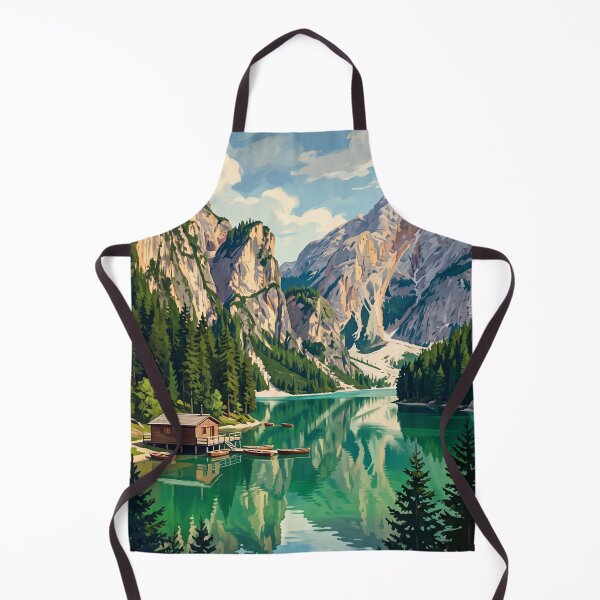 Item preview, Lago di Braies Italy Vintage Travel – Pragser Wildsee Dolomites Rowing Boats designed and sold by Bomax121.