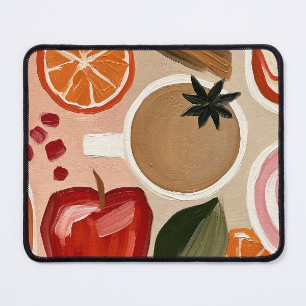 Item preview, Cozy Autumn Coffee with Oranges and Apples in a Vibrant Still Life of Warm Seasonal Colors designed and sold by OlfactoART Studio.