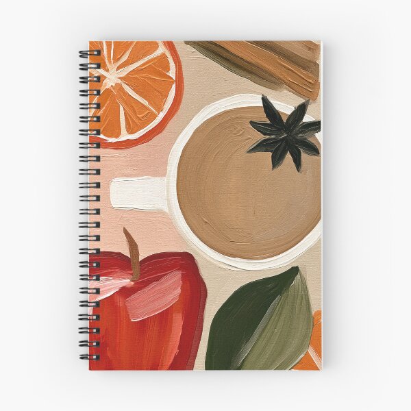 Item preview, Cozy Autumn Coffee with Oranges and Apples in a Vibrant Still Life of Warm Seasonal Colors designed and sold by OlfactoART Studio.