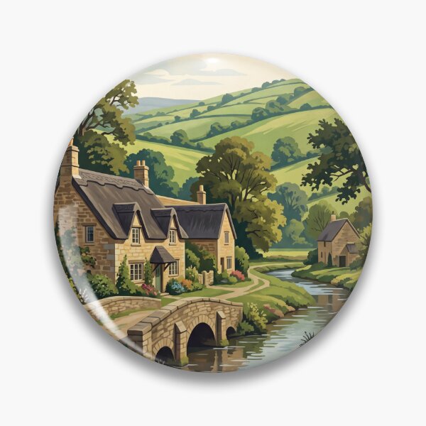 Artikelvorschau, Cotswolds, England – Vintage-Reisen: Bibury, Arlington Row, Honey Stone Villages entworfen und verkauft von Bomax121.