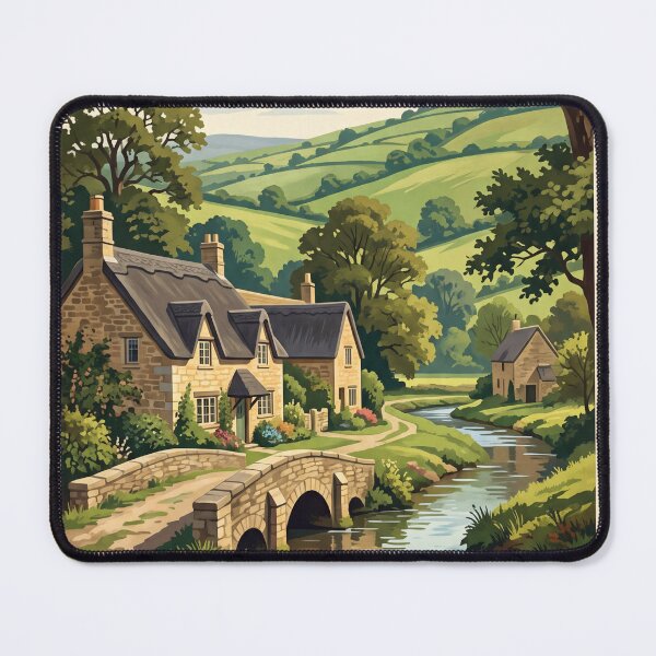Item preview, Cotswolds England Vintage Travel – Bibury Arlington Row Honey Stone Villages designed and sold by Bomax121.