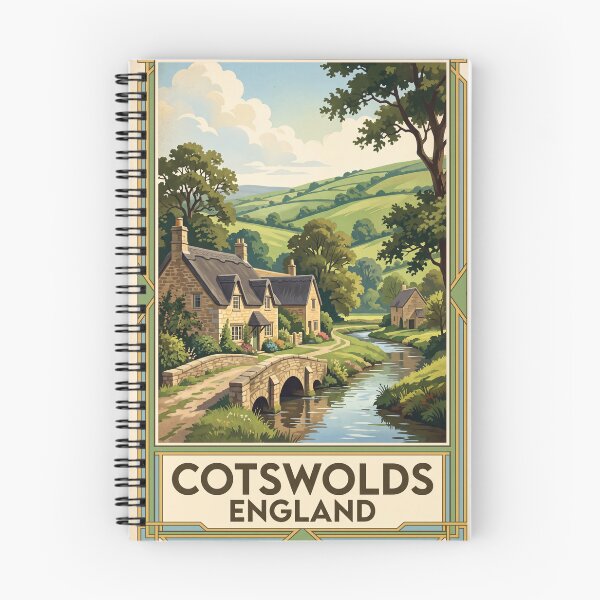 Artikelvorschau, Cotswolds, England – Vintage-Reisen: Bibury, Arlington Row, Honey Stone Villages entworfen und verkauft von Bomax121.