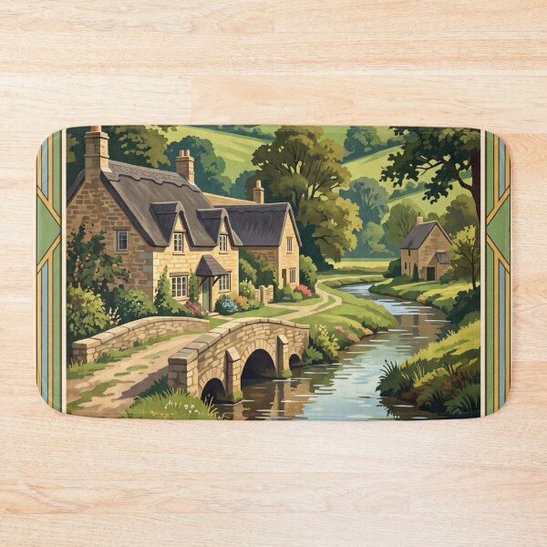 Artikelvorschau, Cotswolds, England – Vintage-Reisen: Bibury, Arlington Row, Honey Stone Villages entworfen und verkauft von Bomax121.