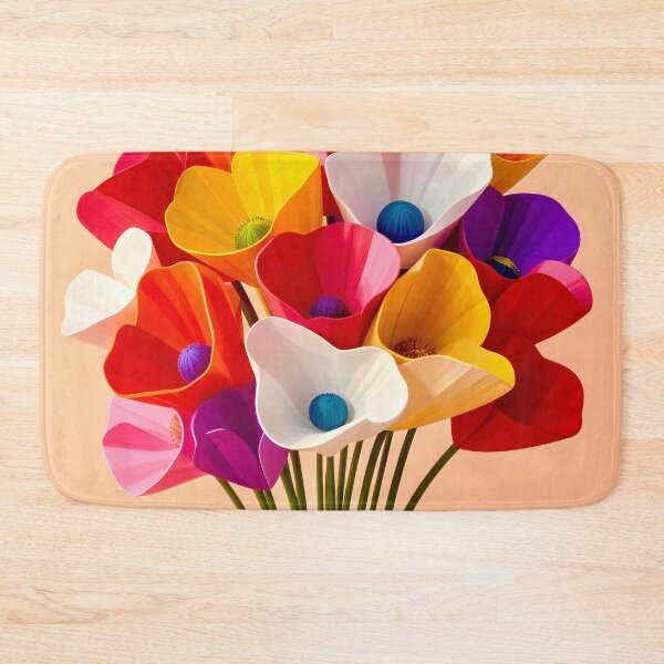 Item preview, Vibrant Bouquet of Colorful Flowers designed and sold by Vicky Brago-Mitchell®.