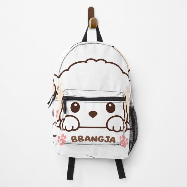 Item preview, BBANGJA Cute Minimal Puppy – Kawaii White Dog Line Art designed and sold by Windy-market.
