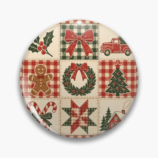 Item preview, Christmas Patchwork designed and sold by CampAndCoast.