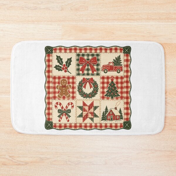 Item preview, Christmas Patchwork designed and sold by CampAndCoast.