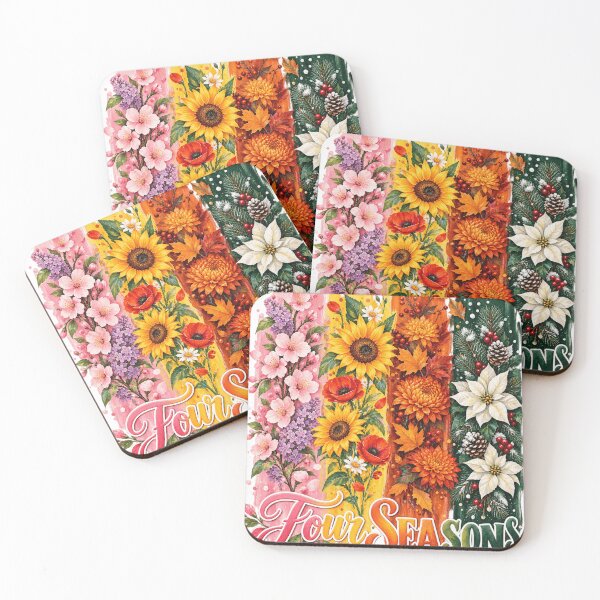 Item preview, Four Seasons , Seasonal Floral Shirt Design, Spring Summer Fall Winter Sublimation designed and sold by ZAKE-store.