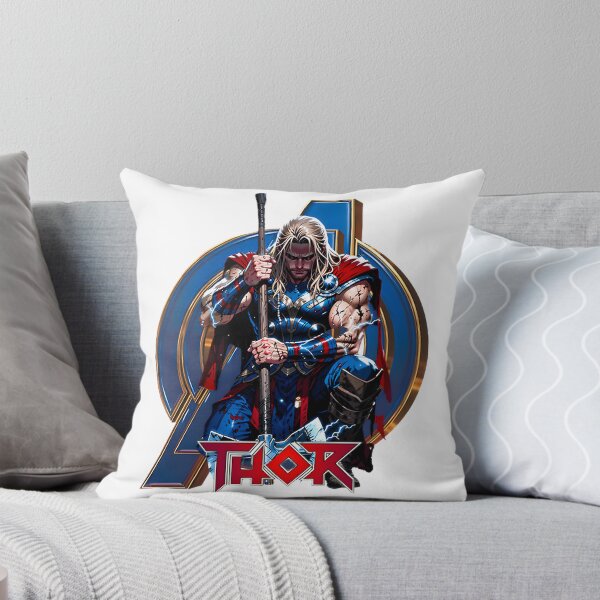 Item preview, Mighty Norse God Thor Lightning Hammer Mythology Illustration designed and sold by ZoomsYT.