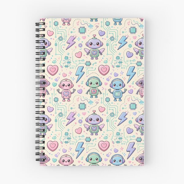 Item preview, Candy Mech — Kawaii Robot Pastel Pattern | Hashola Designs designed and sold by Hashola Designs.