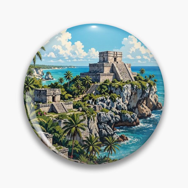 Item preview, Mexico — Tulum — Caribbean Ruins designed and sold by DibujandoPorfa.