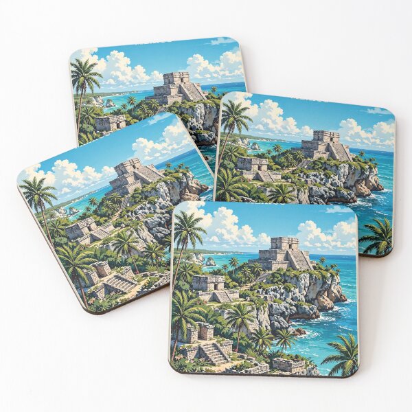 Item preview, Mexico — Tulum — Caribbean Ruins designed and sold by DibujandoPorfa.
